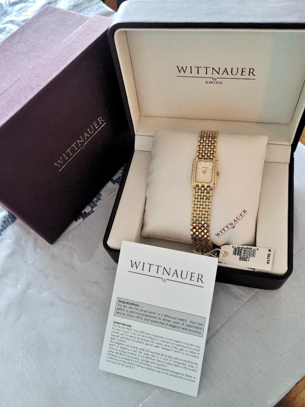 Wittnauer Women's 12R00 Diamond Gold Swiss Vintage Watch